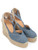 Espadrillas Castañer Chiara in tessuto colore azzurro