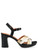 Heeled sandal Chie Mihara black, white and gold