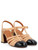 Zapato de tacón Chie Mihara Mekong beige y negro