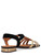 Sandal Chie Mihara black and gold leather