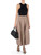 S Max Mara Falda Moira en sarga antigoteo color camel