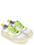 Zapatilla HTC Starlight en piel blanca verde y dorada