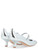 Zapatos de tacón Sergio Levantesi Carlotta de piel plateada