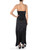 Long dress Ganni in black satin with floral print