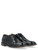 Lace up shoe Moma Noto in black vintage leather