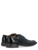 Lace up shoe Moma Noto in black vintage leather