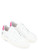 Sneaker D.A.T.E. Court Calf in white and pink leather