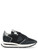 Sneaker Philippe Model Tropez Haute in suede e tessuto mesh nero