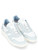 Baskets D.A.T.E. Court 2.0 en cuir blanc et bleu clair