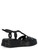 Sandal Pons Quintana Maui in black woven leather