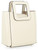 Hand bag Staud Mini Shirley in cream-colored leather