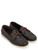 Moccasin Sebago Portland brown grained leather