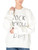 Sweatshirt Anine Bing ivoire avec imprimé noir