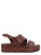 Sandal Pons Quintana Forli leather brown color