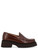 Paloma Barceló Feather braune Leder-Slipper