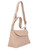 Bolso de hombro Orciani Nana Soft en piel granulada rosa empolvado