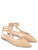 Twinset Ballerine en cuir végétal de couleur nude