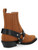 Ganni Botas Chelsea Western de ante marrón