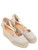 Castañer Espadrilles en satin gris tourterelle