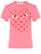 Camiseta  Comme Des Garçons Play rosa con maxi corazón rojo