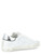 Sneaker Philippe Model Paris X in pelle bianca con talloncino argento