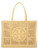 Borsa Shopping Tory Burch Ella Large in rafia color naturale