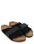 Birkestock Kyoto sandal in black suede