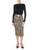 Midi skirt Elisabetta Franchi made of animal crepe