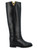 Boot Via Roma 15 black leather V golden