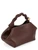 Borsa Ganni Bou Bag Small in pelle color cioccolato
