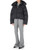 Down jacket over Sportmax Beira in black waterproof fabric