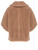 Cappa boxy Max Mara in tessuto Teddy color cammello