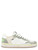 Zapatilla Crime London Chelsea Lichen Verde en piel blanca