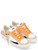 Crime London Sk8 Deluxe white leather and sand suede sneaker