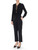 Elisabetta Franchi blouse in black georgette with laces 