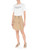 Weekend Max Mara Zebio falda de algodón marrón 