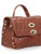 Zanellato Postina Baby bag in brown coconut print leather