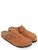 Sabot Birkenstock Boston in pelle color cognac