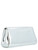 Borsa Clutch Orciani Gossip Soft in pelle laminata argento