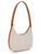 Furla Goccia S bag in natural-colored cotton and brown piping