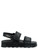 Sandalia Furla de piel negra
