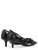 Pinko escote en cuero negro