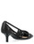 Pinko escote en cuero negro