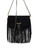 Clutch Zadig&Voltaire Rock Fringes aus schwarzem Wildleder