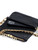 Zadig&Voltaire Rock Nano clutch bag in black and gold leather 