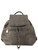 Mochila mediana Borbonese Eco Line en tejido de color natural