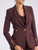 Chaqueta de crepé merlot Elisabetta Franchi Chaqueta de crepé merlot Elisabetta Franchi