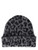 Gorro de lana con estampado de leopardo gris Anine Bing Elia  Gorro de lana con estampado de leopardo gris Anine Bing Elia