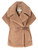 Max Mara capa corta modelo Newabavo en camel teddy
