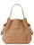 Borsa Elisabetta Franchi a secchiello in suede argilla